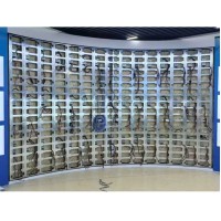 custom steel fabrication for indoor curved led display with 320x160mm flexible led modules