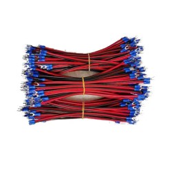 500 pcs 50cm 5V DC power cable red and black power cable with U shape terminal