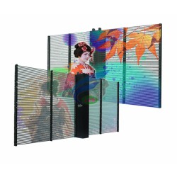 4500cd indoor p3.91-7.81 transparent led display  cabinet 1000x500mm