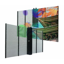 600cd indoor p3.91-7.81 transparent led display  cabinet 1000x500mm