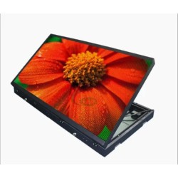 outdoor p2.5 cabinet front service led display with screen size (WxH) 2560mm x 640mm